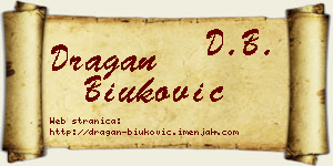Dragan Biuković vizit kartica